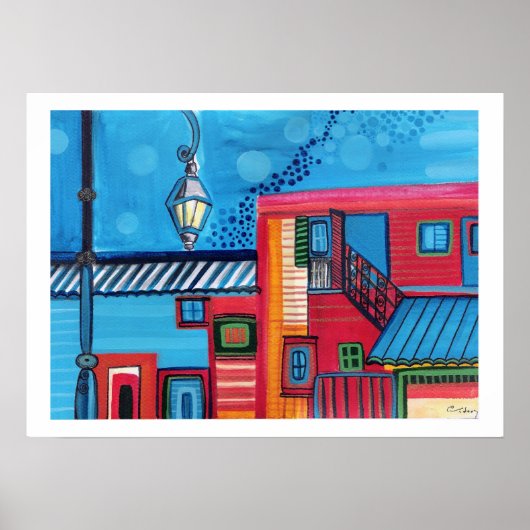 La Boca Houses Poster (Vorne)
