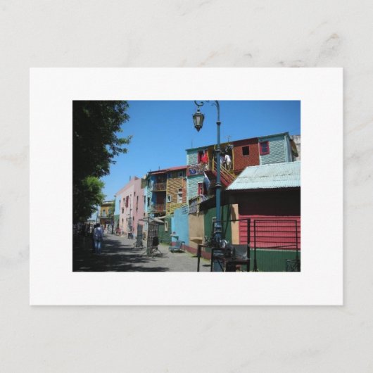 La Boca Lightpost Postkarte (Vorderseite)