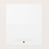 La Boca Rosa blush bow Bouquet Table Number Place (Innenseite Aufgefaltet)