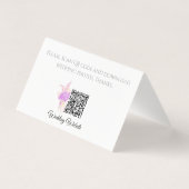 La Boca Rosa blush bow Bouquet Table Number Place (Rückseite)