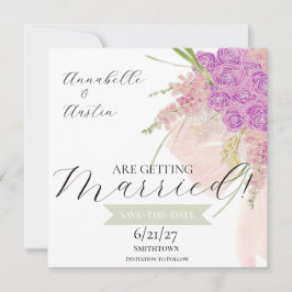 La Boca Rosa Blush zarter Bogen Blumenstrauß Save The Date
