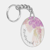 La Boca Rosa bow and Bouquet bridesmaid  Schlüsselanhänger (Vorderseite links)