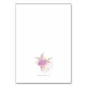 La Boca Rosa bow Bouquet Table Assignment Tischnummer (Rückseite)