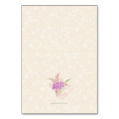 La Boca Rosa Golden bow Bouquet Table Assignment Tischnummer (Rückseite)