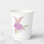 La Boca Rosa rosa Bogen Rosenbouquet Papierbecher (Rückseite)