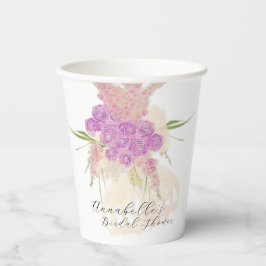La Boca Rosa rosa Bogen Rosenbouquet Papierbecher