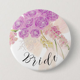 La Boca Rosa Röte zarter Bogen und Bouquet Bräute Button