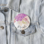 La Boca Rosa Röte zarter Bogen und Bouquet Bräute Button (Beispiel)