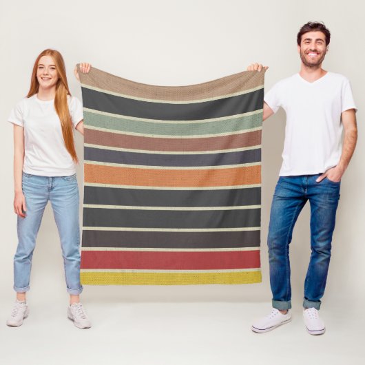 La Boca Striped Fleecedecke (Beispiel)