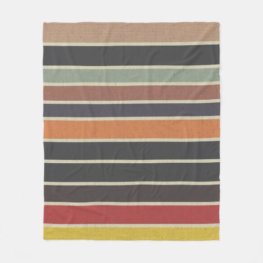 La Boca Striped Fleecedecke (Vorderseite)