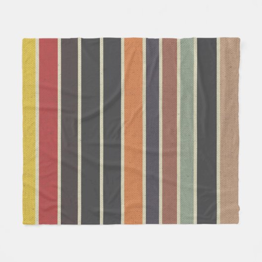 La Boca Striped Fleecedecke (Vorderseite (Horizontal))