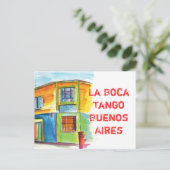 La Boca Tango Postkarte (Stehend Vorderseite)