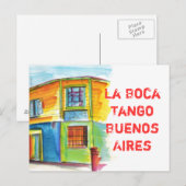 La Boca Tango Postkarte (Vorne/Hinten)