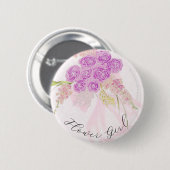 La Boca Vendretti Rosa Blumenmädchen-Bouquet Button (Vorne & Hinten)