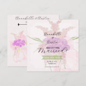 La Boca Vendretti Rosa durchscheinender Schleifens Save The Date (Vorne/Hinten)