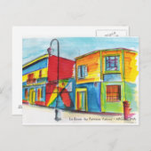 La Boca - von Patricia Vidour - ARGENTINA Postkarte (Vorne/Hinten)