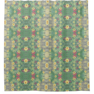 La Boca Wildblume Symmetrie Duschvorhang
