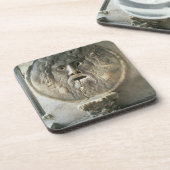 La Bocca di Verita (der Mund der Wahrheit) (Foto) Getränkeuntersetzer (Linke Seite)