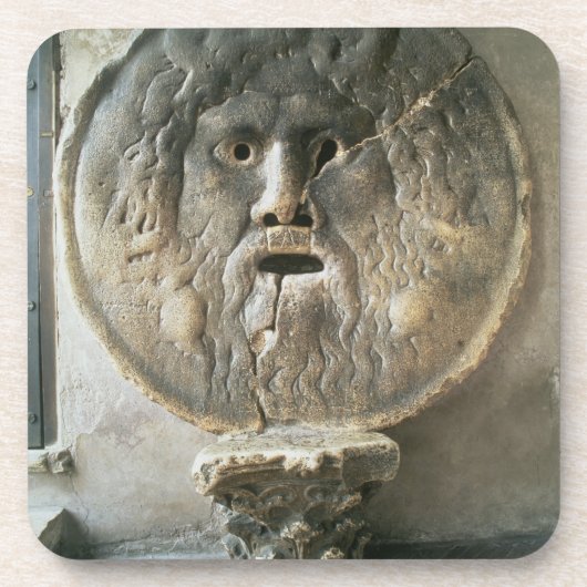 La Bocca di Verita (der Mund der Wahrheit) (Foto) Getränkeuntersetzer (Vorderseite)