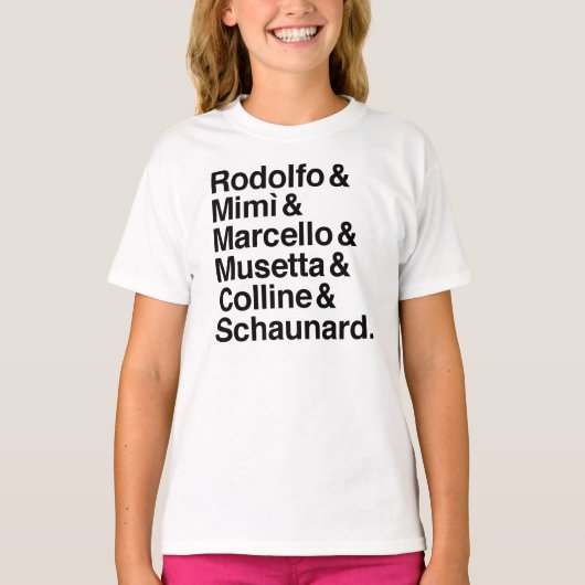 La Bohème Charakter-Shirt T-Shirt (Vorderseite)