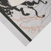 LA BOHEME, LADY MIT PERFUME FLASCHE ART DECO SCHÖN SEIDENPAPIER (Detail)