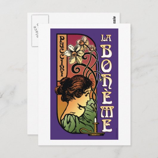 La Boheme, Opera Postkarte (Vorne/Hinten)