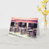 La Boheme Paris Café-Anmerkungs-Karte Karte (Gelbe Blume)