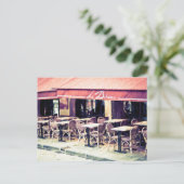 La Boheme Paris Café Postcard Postkarte (Stehend Vorderseite)