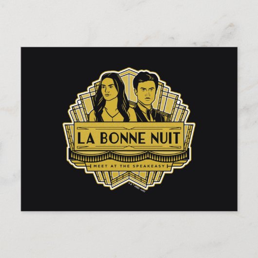 La Bonne Nuit - Treffen Sie sich bei der Speakeasy Postkarte (Vorderseite)