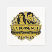 La Bonne Nuit - Treffen Sie sich bei der Speakeasy Serviette (Vorderseite)