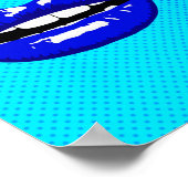 La Bouche - Der Mund Pop Art Poster (Ecke)