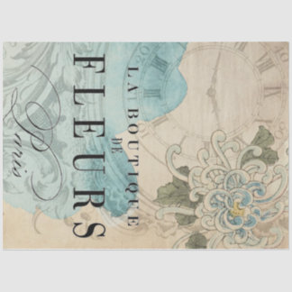 La Boutique Floral Dekorationsblatt Seidenpapier
