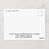 LA BREA TEERGRUBEN #2 Postkarte (Rückseite)