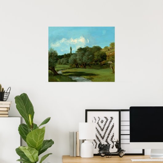 La Bretonnerie - Gustave Courbet Kunst, Dichtung u Poster (Heimbüro)