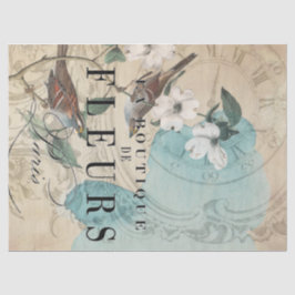 La-Butike-Vogel Decoupage Blatt Seidenpapier