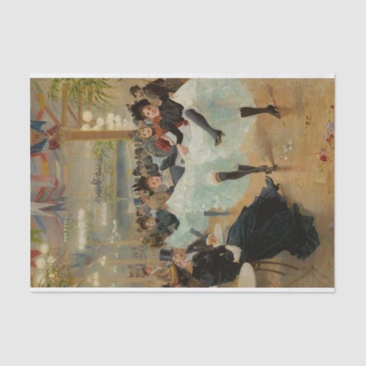 La Cafe de Paris von Jean Beraud Seidenpapier (Vorderseite)