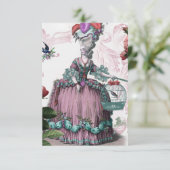 la cage aux oiseaux (Der Vogelkäfig) uAwg RSVP Karte (Stehend Vorderseite)