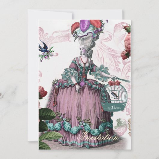 la cage aux oiseaux (Vogelkäfig) 2 Einladung (Vorderseite)