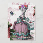 la cage aux oiseaux (Vogelkäfig) 2 Einladung (Vorne/Hinten)