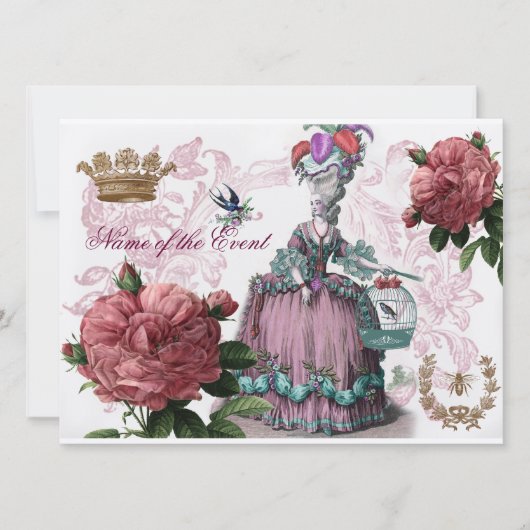 la cage aux oiseaux (Vogelkäfig) Einladung (Vorderseite)