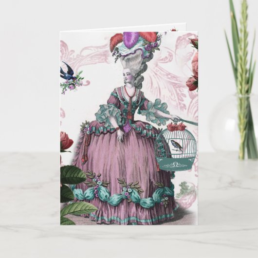 la cage aux oiseaux (Vogelkäfig) Karte (Vorderseite)