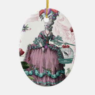 la cage aux oiseaux (Vogelkäfig) Keramik Ornament