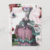 la cage aux oiseaux (Vogelkäfig) Postkarte (Vorne/Hinten)