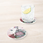 la cage aux oiseaux (Vogelkäfig) Sandstein Untersetzer (Seite)