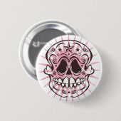La Calavera 4 - rosa Colorway Button (Vorne & Hinten)