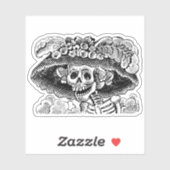 La Calavera Catrina Aufkleber (Blatt)