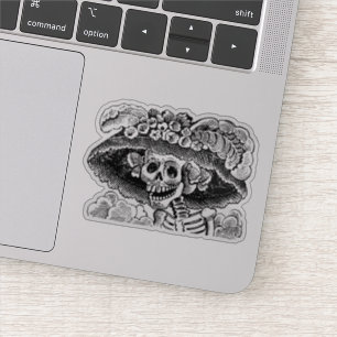 La Calavera Catrina Aufkleber