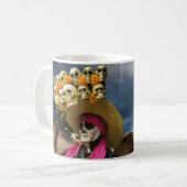 La Calavera Catrina Kaffeetasse (Vorderseite Links)