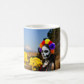 La Calavera Catrina Kaffeetasse (VorderseiteRechts)