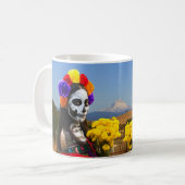 La Calavera Catrina Kaffeetasse (Vorderseite Links)
